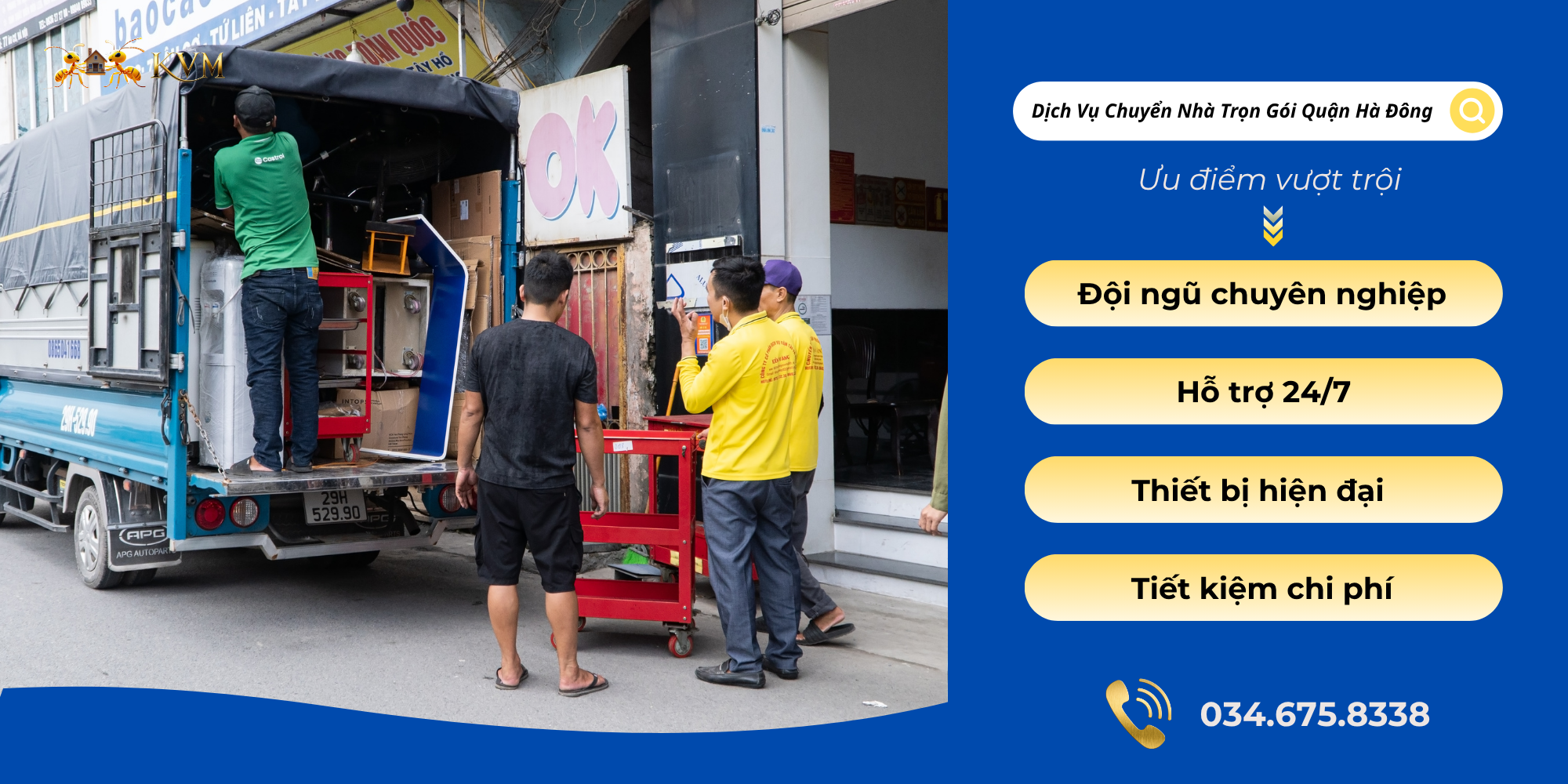Dịch vụ chuyển nhà trọn gói quận Hà Đông uy tín, chuyên nghiệp