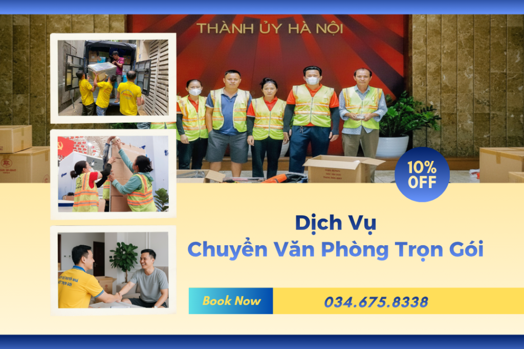 Dịch vụ chuyển văn phòng trọn gói Kiến Vàng.